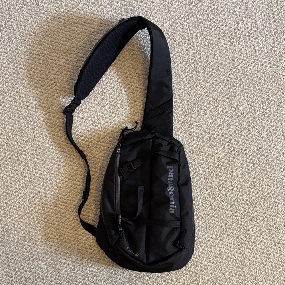 Patagonia Black Atom Sling 8L Crossbody Bag